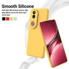For vivo V50 Solid Color Liquid Silicone Dropproof Full Coverage Phone Case(Yellow) - 3