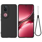 For vivo V50 Solid Color Liquid Silicone Dropproof Full Coverage Phone Case(Black) - 1