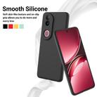For vivo V50 Solid Color Liquid Silicone Dropproof Full Coverage Phone Case(Black) - 3