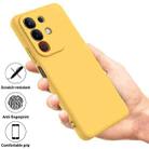 vivo Y29 4G / T4x 5G Solid Color Liquid Silicone Dropproof Full Coverage Phone Case(Yellow) - 2