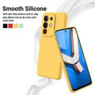 vivo Y29 4G / T4x 5G Solid Color Liquid Silicone Dropproof Full Coverage Phone Case(Yellow) - 3