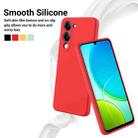 For vivo Y04 4G / Y29s 5G / Y19e India Solid Color Liquid Silicone Dropproof Full Coverage Phone Case(Red) - 3