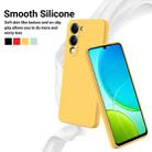 For vivo Y04 4G / Y29s 5G / Y19e India Solid Color Liquid Silicone Dropproof Full Coverage Phone Case(Yellow) - 3