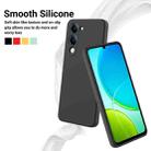 For vivo Y04 4G / Y29s 5G / Y19e India Solid Color Liquid Silicone Dropproof Full Coverage Phone Case(Black) - 3