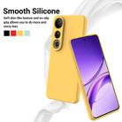 For vivo V50 Lite 4G / 5G Solid Color Liquid Silicone Dropproof Full Coverage Phone Case(Yellow) - 3