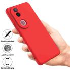 For vivo V50e 5G Solid Color Liquid Silicone Dropproof Full Coverage Phone Case(Red) - 2