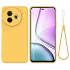 For vivo Y39 5G / Y300i 5G Solid Color Liquid Silicone Dropproof Full Coverage Phone Case(Yellow) - 1