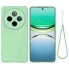 For vivo Y300 Pro+ / iQOO Z10 Solid Color Liquid Silicone Dropproof Full Coverage Phone Case(Green) - 1