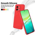 For vivo Y58 5G Solid Color Liquid Silicone Dropproof Full Coverage Phone Case(Red) - 3