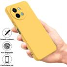 For vivo Y58 5G Solid Color Liquid Silicone Dropproof Full Coverage Phone Case(Yellow) - 2