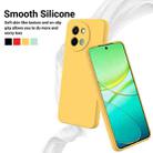 For vivo Y58 5G Solid Color Liquid Silicone Dropproof Full Coverage Phone Case(Yellow) - 3