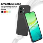 For vivo Y58 5G Solid Color Liquid Silicone Dropproof Full Coverage Phone Case(Black) - 3