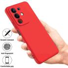 For vivo Y300T / iQOO Z10x Solid Color Liquid Silicone Dropproof Full Coverage Phone Case(Red) - 2