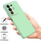 For vivo Y300T / iQOO Z10x Solid Color Liquid Silicone Dropproof Full Coverage Phone Case(Green) - 2