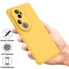 For vivo T4 Ultra 5G / S20 Pro Solid Color Liquid Silicone Dropproof Full Coverage Phone Case(Yellow) - 2