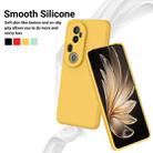 For vivo T4 Ultra 5G / S20 Pro Solid Color Liquid Silicone Dropproof Full Coverage Phone Case(Yellow) - 3