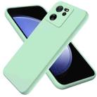 For Xiaomi 13T/13T Pro/Redmi K60 Ultra Solid Color Liquid Silicone Dropproof Full Coverage Phone Case(Green) - 1