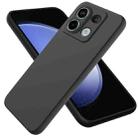 For Xiaomi Redmi  Note 13 Pro 5G Global/Poco X6 5G Solid Color Liquid Silicone Dropproof Full Coverage Phone Case(Black) - 1