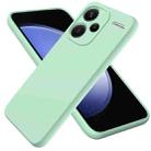 For Xiaomi Redmi Note 13 Pro+ 5G Global Solid Color Liquid Silicone Dropproof Full Coverage Phone Case(Green) - 1