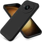For Xiaomi Redmi A3 / Poco C61 Solid Color Liquid Silicone Dropproof Full Coverage Phone Case(Black) - 1