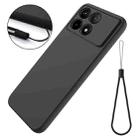 For Xiaomi Poco F6 Pro Solid Color Liquid Silicone Dropproof Full Coverage Phone Case(Black) - 2