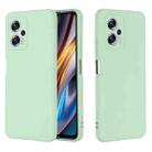 For Xiaomi Redmi Note 12T Pro / 11T Pro+ Solid Color Liquid Silicone Dropproof Full Coverage Phone Case(Green) - 2