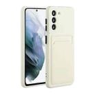 For Samsung Galaxy A55 Card Slot Design Shockproof TPU Phone Case(White) - 1