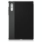 For Lenovo Yoga Tab Plus Custer Pure Color 3-folding Leather Smart Tablet Case(Black) - 3