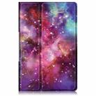 For Lenovo Tab Plus 11.5 TB351FU Custer Coloured Drawing 3-folding Leather Smart Tablet Case(Milky Way) - 2