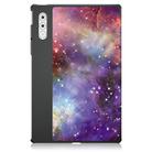 For Lenovo Yoga Tab Plus Custer Coloured Drawing 3-folding Leather Smart Tablet Case(Milky Way) - 3