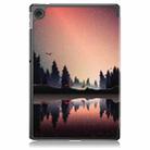 For Lenovo Tab 10.1 2025 Custer Coloured Drawing 3-folding Leather Smart Tablet Case(Sunset) - 3