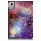 For Lenovo Tab Idea 11 /Xiaoxin Pad 2025 Custer Painted 3-Fold Holder Leather Smart Tablet Case(Milky Way) - 3