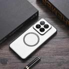 For Xiaomi 14 Pro PU MagSafe Magnetic Phone Case(White) - 1