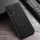 For Xiaomi Redmi K60 PU MagSafe Magnetic Phone Case(Black) - 1