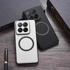 For Xiaomi 14T Pro PU MagSafe Magnetic Phone Case(Black) - 3