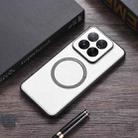 For Xiaomi 14T Pro PU MagSafe Magnetic Phone Case(White) - 1