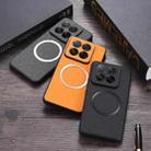 For Xiaomi 14T CD Magnetic Cloth Texture PU Phone Case(Black) - 3