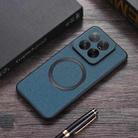 For Xiaomi 14T Pro CD Magnetic Cloth Texture PU Phone Case(Green) - 1