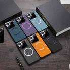 For Xiaomi 15 CD Magnetic Cloth Texture PU Phone Case(Purple) - 2