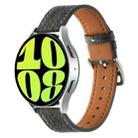 20mm Universal Denim Leather Buckle Watch Band(Black) - 1