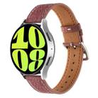 20mm Universal Denim Leather Buckle Watch Band(Red) - 1
