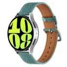 20mm Universal Denim Leather Buckle Watch Band(Turquoise) - 1