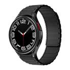 For Samsung Galaxy Watch 6 / 5 / 4 Magnetic Loop Silicone Watch Band(Black) - 1