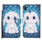 For Huawei Y6 (2019) / Honor 8A 3D Painted Pattern Horizontal Flip Leather Case with Holder & Wallet & Card slot & Lanyard(Rabbit) - 1