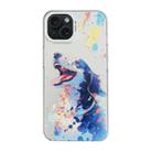 For iPhone 15 Plus Cartoon Animal Graffiti PC + TPU Phone Case(Border Collie) - 1