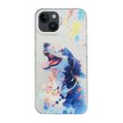 For iPhone 14 Plus Cartoon Animal Graffiti PC + TPU Phone Case(Border Collie) - 1