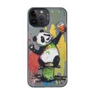 For iPhone 14 Pro Cartoon Animal Graffiti PC + TPU Phone Case(Panda) - 1