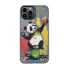 For iPhone 13 Pro Max Cartoon Animal Graffiti PC + TPU Phone Case(Panda) - 1