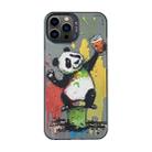 For iPhone 13 Pro Cartoon Animal Graffiti PC + TPU Phone Case(Panda) - 1