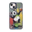 For iPhone 13 Cartoon Animal Graffiti PC + TPU Phone Case(Panda) - 1